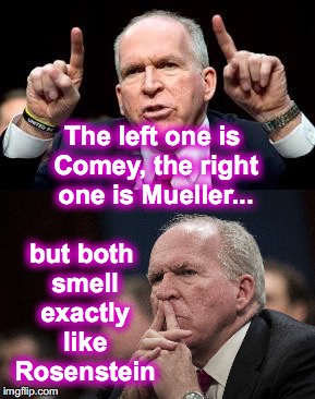 the sniff test | but both smell exactly like Rosenstein; The left one is Comey, the right one is Mueller... | image tagged in sniff | made w/ Imgflip meme maker
