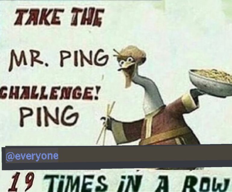 High Quality Mr. Ping challenge Blank Meme Template