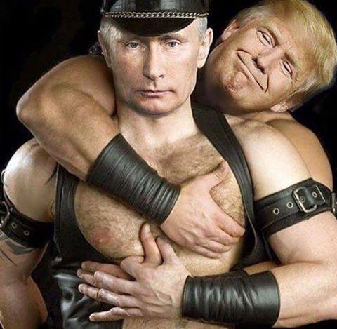 Trump Putin lovers Blank Meme Template
