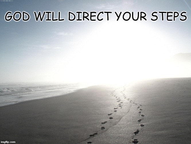 Proverbs 3:6 God will direct your Steps. | GOD WILL DIRECT YOUR STEPS | image tagged in bible,bible verse,holy bible,holy spirit,verse,god | made w/ Imgflip meme maker
