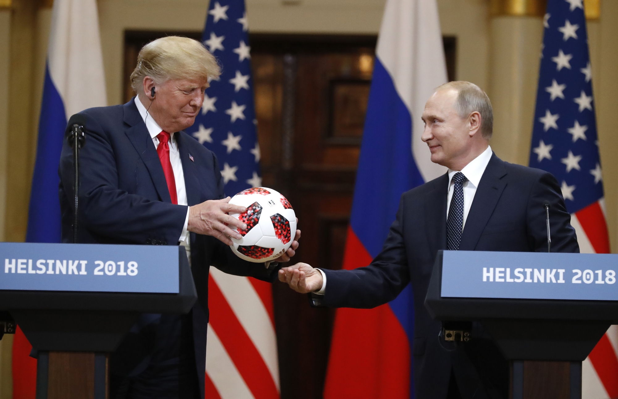 High Quality Trump-Putin-Summit Blank Meme Template