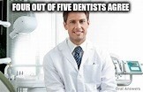 four out of five dentists agree template | image tagged in meme template,four out of five dentists,joke | made w/ Imgflip meme maker