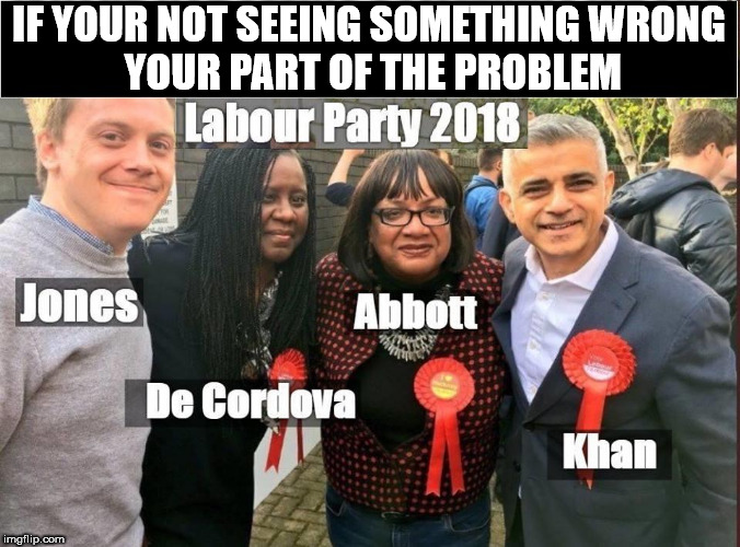 Corbyn's Labour Party | IF YOUR NOT SEEING SOMETHING WRONG        YOUR PART OF THE PROBLEM | image tagged in corbyn's labour party,corbyn eww,communist socialist,momentum students,wearecorbyn,labourisdead | made w/ Imgflip meme maker