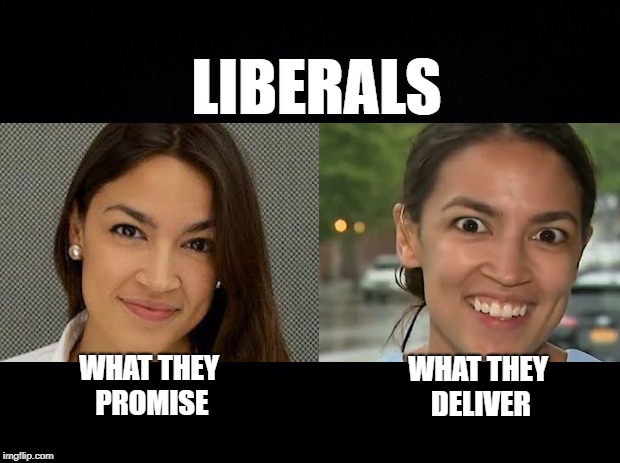 A pattern emerges.... | LIBERALS; WHAT THEY PROMISE; WHAT THEY DELIVER | image tagged in liberals | made w/ Imgflip meme maker