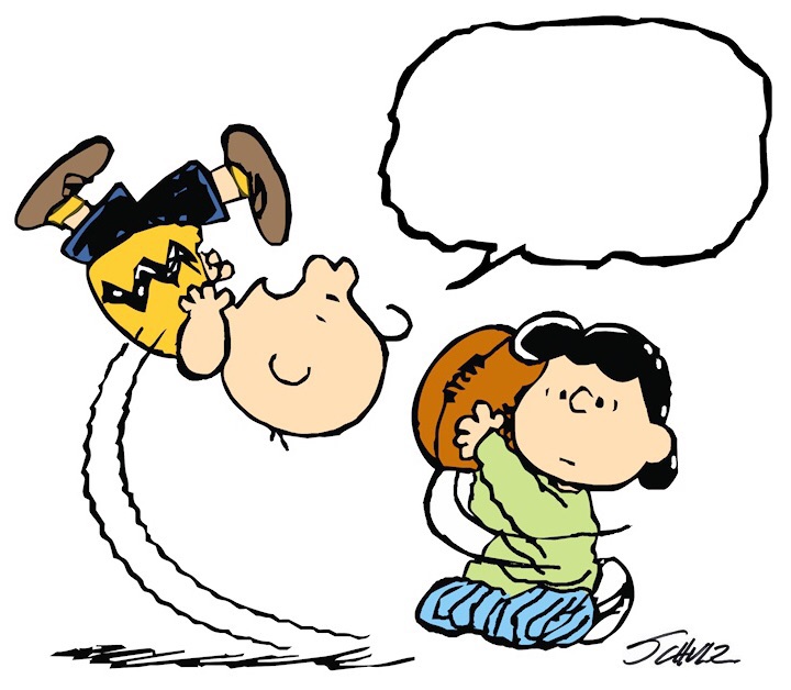 Lucy Football Charlie Brown Blank Meme Template