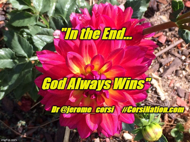 In the End God Always Wins | "In the End... God Always Wins"; Dr @jerome_corsi      #CorsiNation.com | image tagged in inspirational quote | made w/ Imgflip meme maker