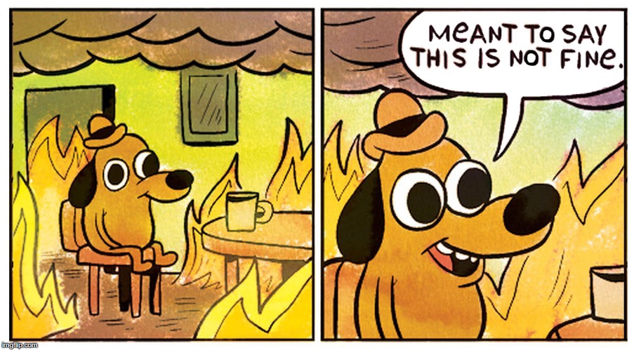 image tagged in donald trump,trump,russia,trump russia collusion,intelligence,this is fine | made w/ Imgflip meme maker