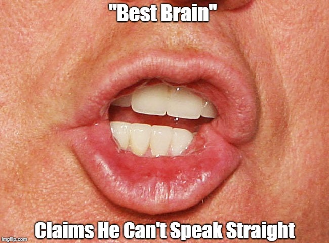 "Best Brain" Claims He Can't Speak Straight | made w/ Imgflip meme maker