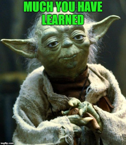 Star Wars Yoda Meme | MUCH YOU HAVE LEARNED | image tagged in memes,star wars yoda | made w/ Imgflip meme maker