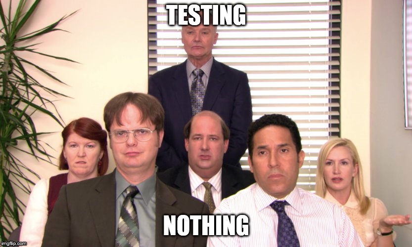 office | TESTING; NOTHING | image tagged in office | made w/ Imgflip meme maker