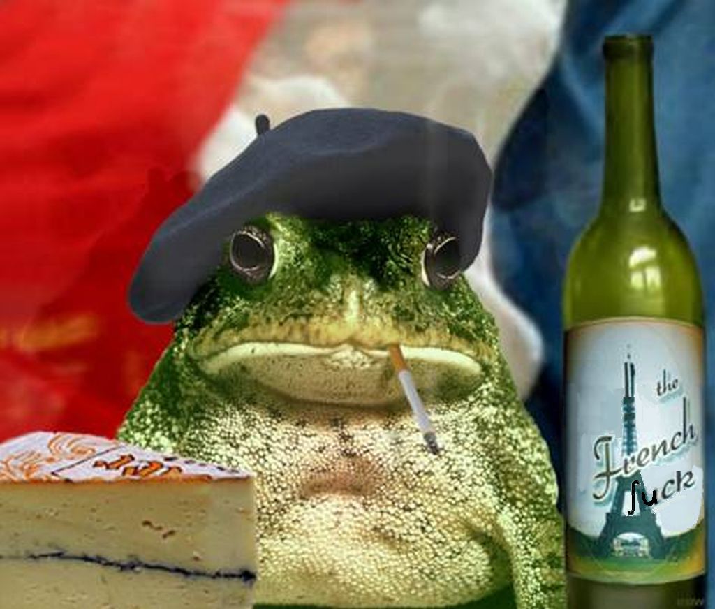 French frog Blank Meme Template