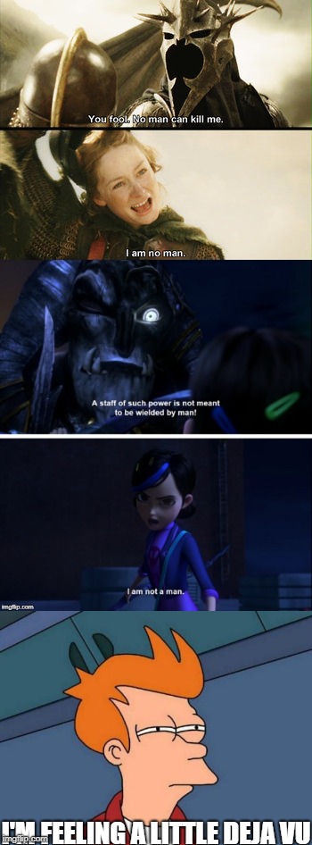 Trollhunters quote stollen? | I'M FEELING A LITTLE DEJA VU | image tagged in dreamworks,funny,lord of the rings,futurama fry,memes,troll | made w/ Imgflip meme maker