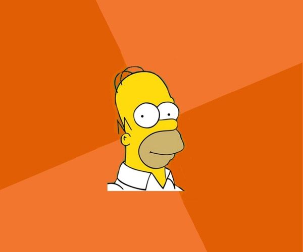 Homer Simpson Blank Meme Template