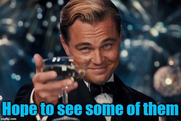 Leonardo Dicaprio Cheers Meme | Hope to see some of them | image tagged in memes,leonardo dicaprio cheers | made w/ Imgflip meme maker