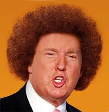 Trump With A Afro Blank Meme Template