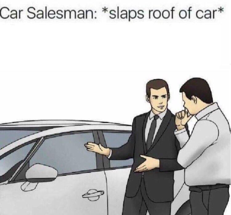 High Quality car salesman Blank Meme Template