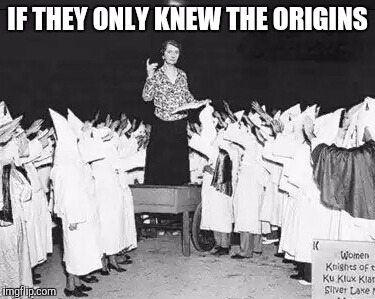 Margaret Sanger planned parenthood founder addresses klan rally | IF THEY ONLY KNEW THE ORIGINS | image tagged in margaret sanger planned parenthood founder addresses klan rally | made w/ Imgflip meme maker