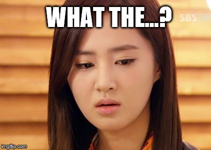 What the | WHAT THE...? | image tagged in kwonyuri,snsd,yuri,girls' generation,kpop | made w/ Imgflip meme maker