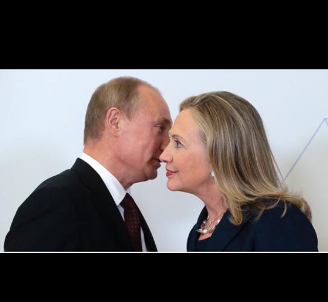 Putin Hillary Blank Meme Template