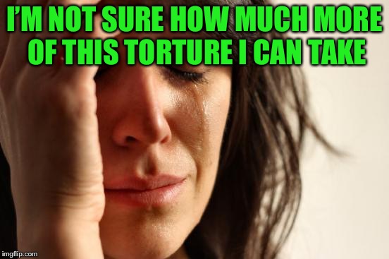 First World Problems Meme | I’M NOT SURE HOW MUCH MORE OF THIS TORTURE I CAN TAKE | image tagged in memes,first world problems | made w/ Imgflip meme maker