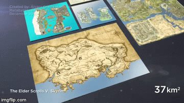 elder scrolls map size comparison