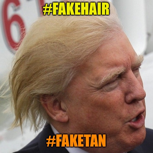 #FAKEHAIR #FAKETAN | made w/ Imgflip meme maker