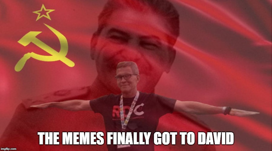 The memes have infected david baszucki | THE MEMES FINALLY GOT TO DAVID | image tagged in roblox    david baszucki | made w/ Imgflip meme maker