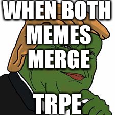 Pepe Trump | WHEN BOTH MEMES MERGE; TRPE | image tagged in pepe trump | made w/ Imgflip meme maker