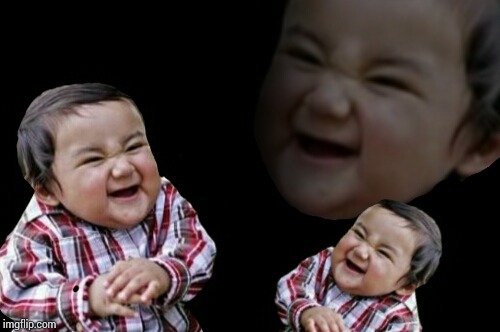 evil toddler lol | T | image tagged in evil toddler lol | made w/ Imgflip meme maker