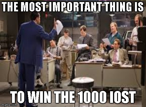 THE MOST IMPORTANT THING IS; TO WIN THE 1000 IOST | made w/ Imgflip meme maker