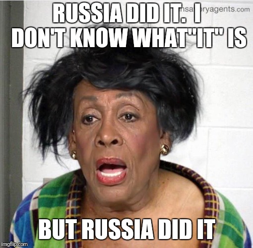 My mom | RUSSIA DID IT.  I DON'T KNOW WHAT"IT" IS BUT RUSSIA DID IT | image tagged in my mom | made w/ Imgflip meme maker