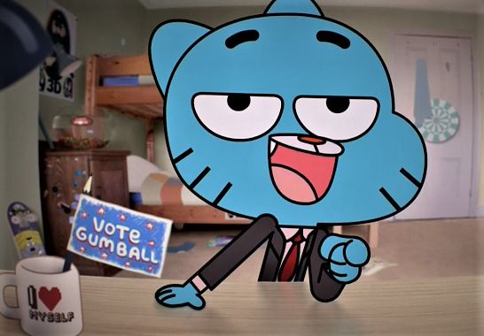 High Quality Gumball Here For The Comments! Blank Meme Template
