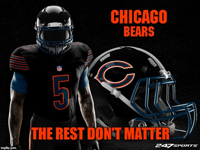THE REST DON'T MATTER | image tagged in bears,chicago bears,go bears,chicago bears football,cscbfg | made w/ Imgflip meme maker