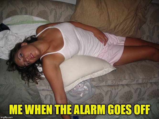ME WHEN THE ALARM GOES OFF | made w/ Imgflip meme maker