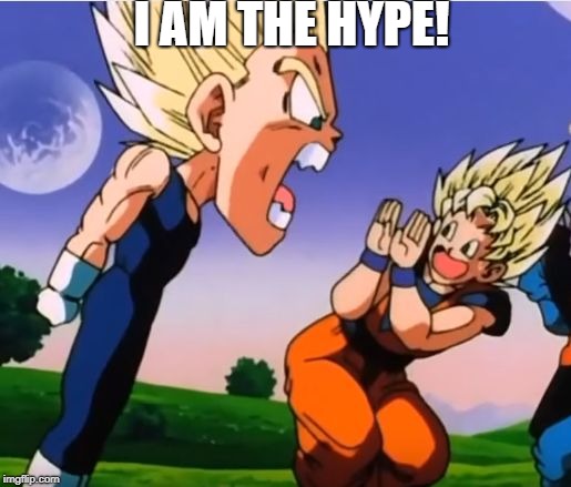 I am the Hype! | I AM THE HYPE! | image tagged in vegeta angry,teamfourstar,tfs,vegeta,hype | made w/ Imgflip meme maker