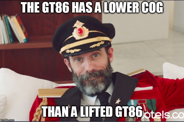 Hotel | THE GT86 HAS A LOWER COG; THAN A LIFTED GT86 | image tagged in hotel | made w/ Imgflip meme maker