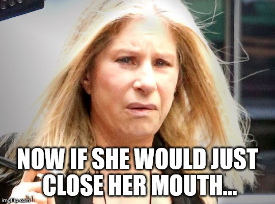 NOW IF SHE WOULD JUST CLOSE HER MOUTH... | made w/ Imgflip meme maker