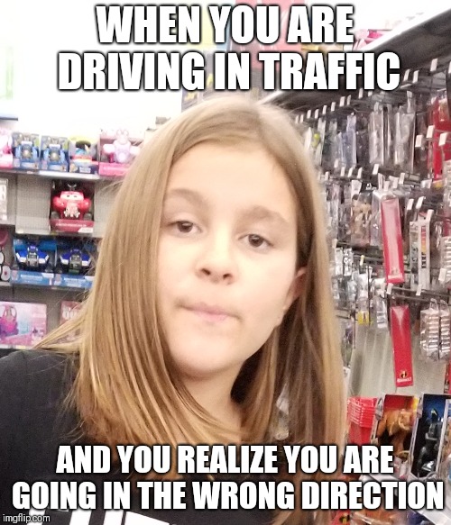 #wrongdirection | WHEN YOU ARE DRIVING IN TRAFFIC; AND YOU REALIZE YOU ARE GOING IN THE WRONG DIRECTION | image tagged in traffic,driving,meme,wrong direction | made w/ Imgflip meme maker