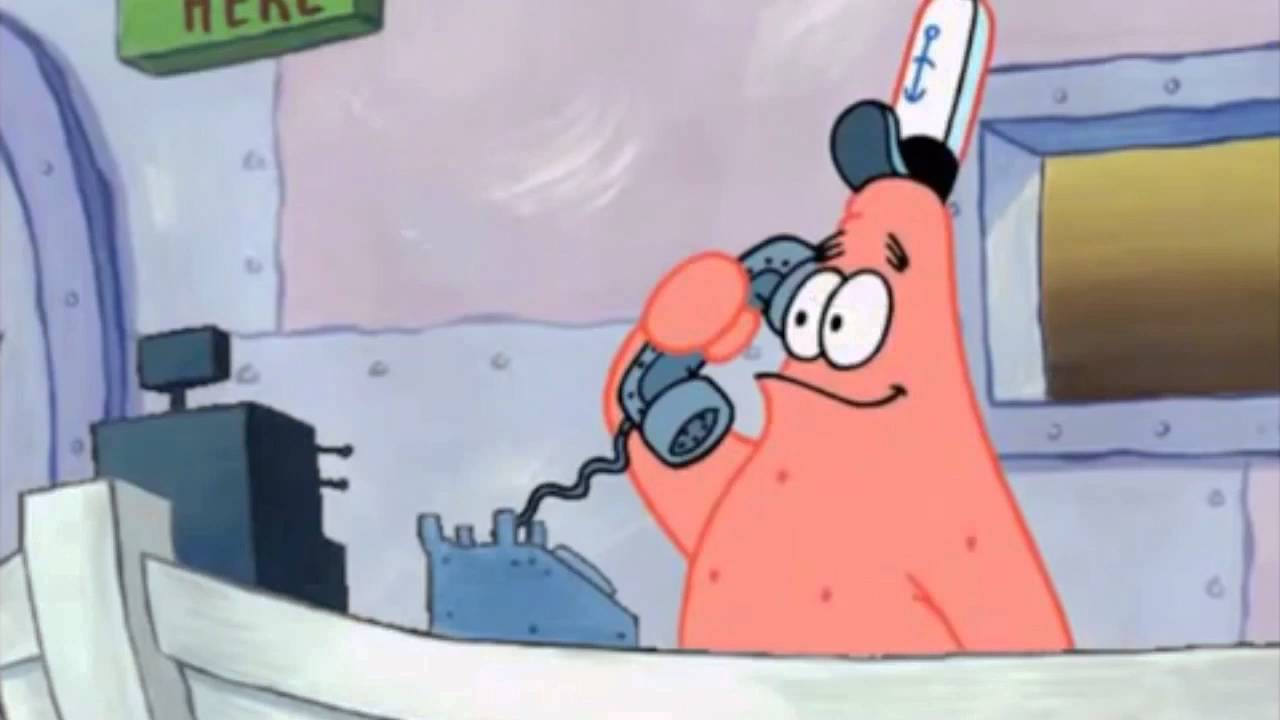 Patrick Star phone Blank Meme Template