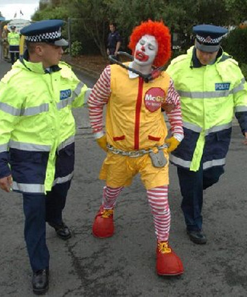 Ronald McDonald Busted Blank Meme Template