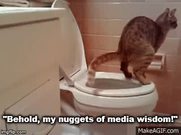 "Behold, my nuggets of media wisdom!" | image tagged in gifs | made w/ Imgflip video-to-gif maker