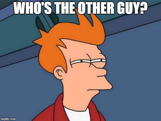 Futurama Fry Meme | WHO'S THE OTHER GUY? | image tagged in memes,futurama fry | made w/ Imgflip meme maker
