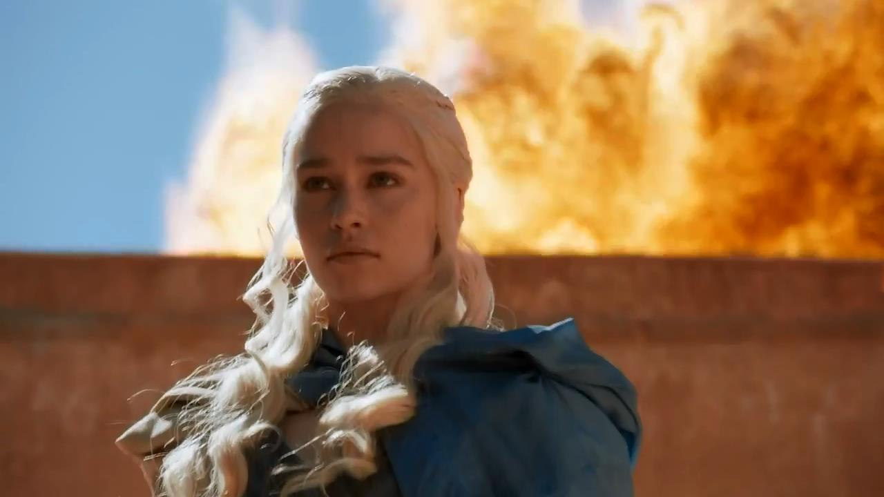 High Quality Daenerys Targaryen Fire Blank Meme Template