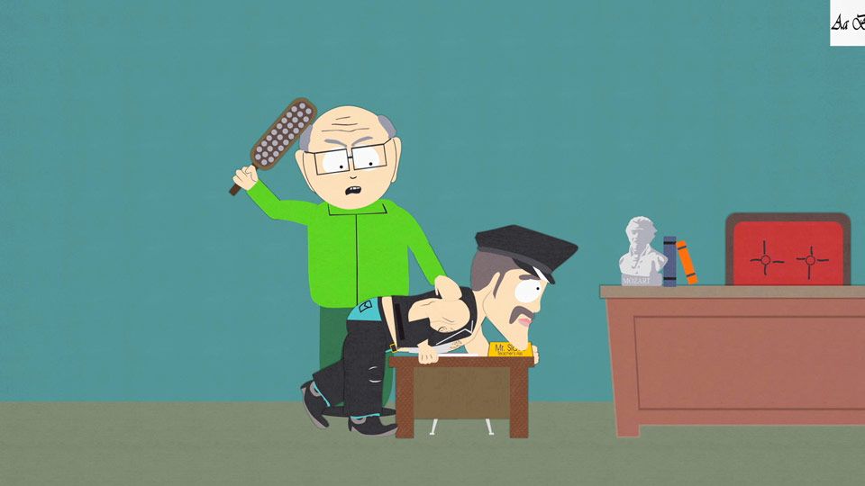 High Quality Mr Garrison and Mr slave  Blank Meme Template