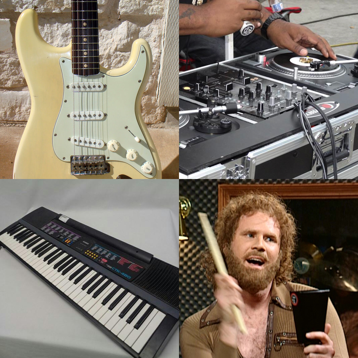 1990's musical instruments Blank Meme Template
