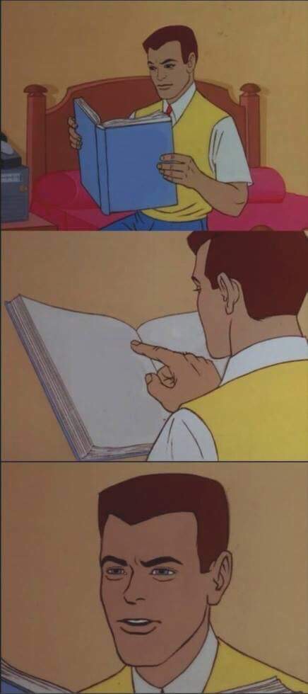 High Quality Reading a book Blank Meme Template