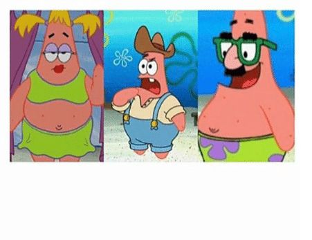 patrick outfits Blank Meme Template