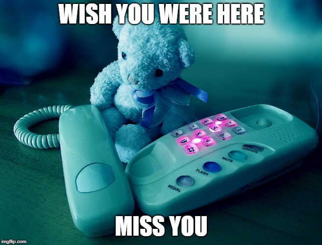 WISH YOU WERE HERE; MISS YOU | made w/ Imgflip meme maker