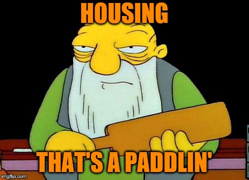 That's a paddlin' Meme | HOUSING THAT'S A PADDLIN' | image tagged in memes,that's a paddlin' | made w/ Imgflip meme maker