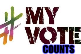 My Vote Counts | COUNTS | image tagged in myvote,myvotecounts | made w/ Imgflip meme maker